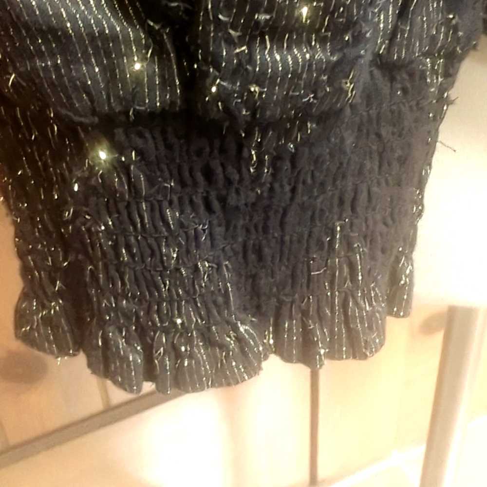 Chico's Black and Gold Blouse - Picture 7 of 7